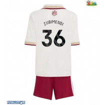 Arsenal Martin Zubimendi #36 Tredjedraktsett Barn 2025-26 Kortermet (+ Korte bukser)